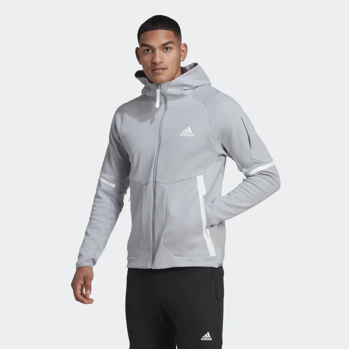 Adidas Designed for Gameday Full-Zip Jacket. 2