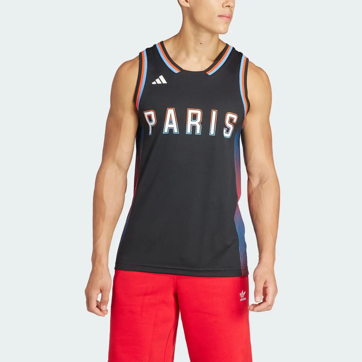 Adidas Paris Basketball AEROREADY Jersey. 1