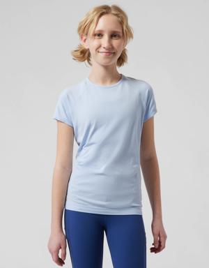 Girl Power Up Seamless Regular Length Tee blue