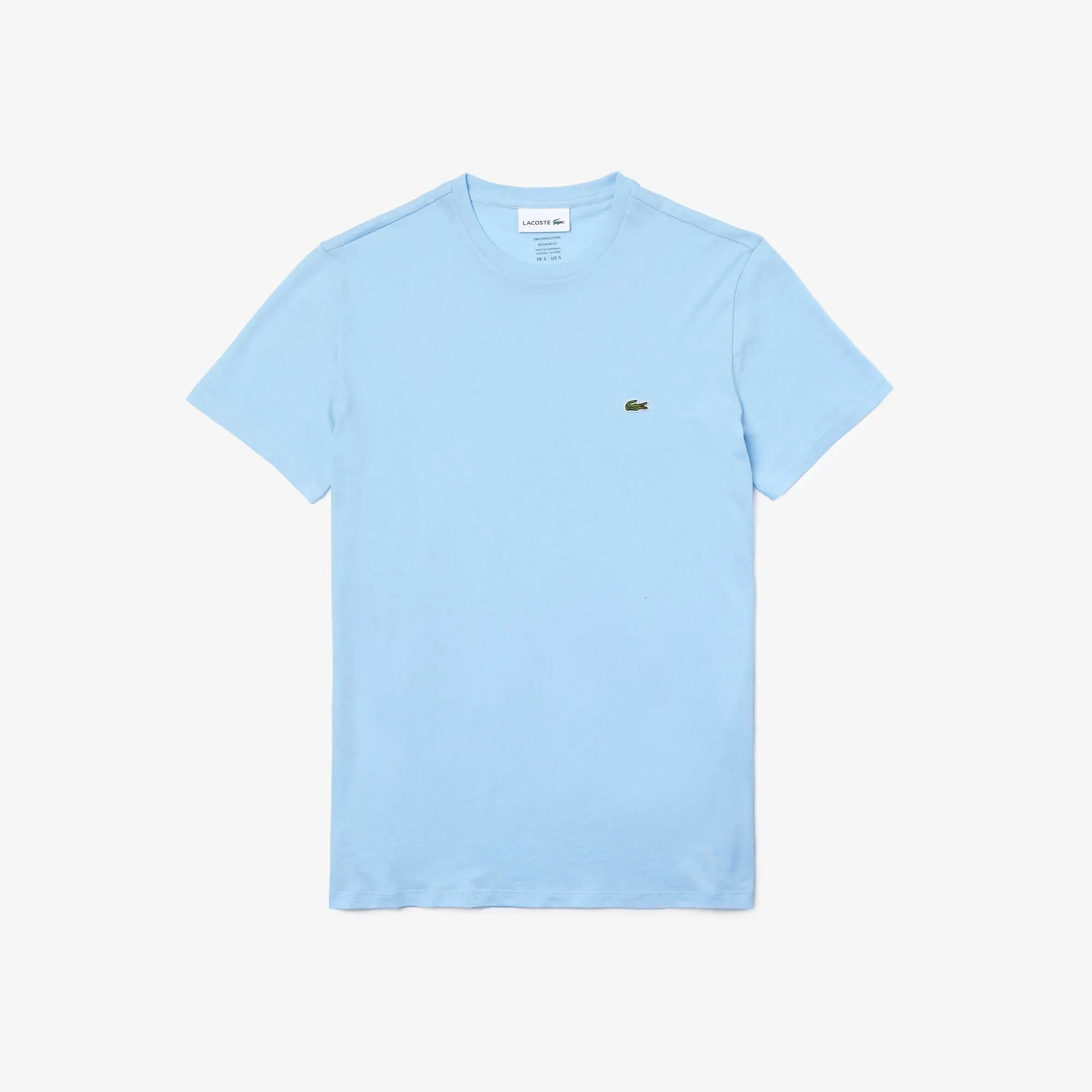 Lacoste T-shirt col rond en jersey de coton pima uni. 2