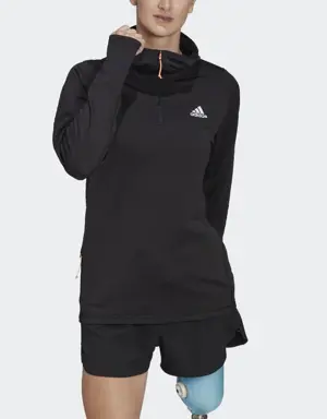 Adidas Sweat-shirt à capuche manches longues de running X-City Flooce