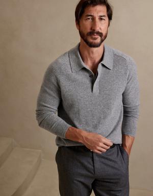 Viaggio Cashmere Sweater Polo gray