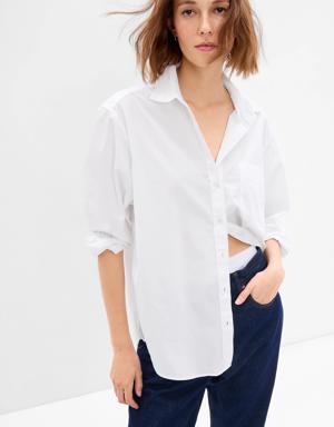 Organic Cotton Big Shirt white