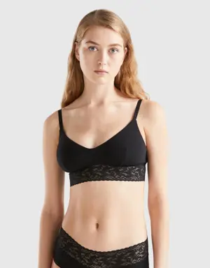 bralette in super stretch organic cotton