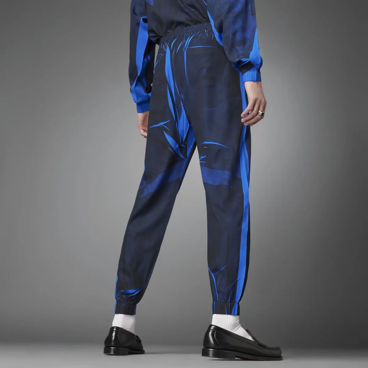 Adidas Blue Version Fabric Block Soccer Track Pants. 2