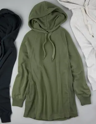 American Eagle Fleece Hoodie Dress. 2