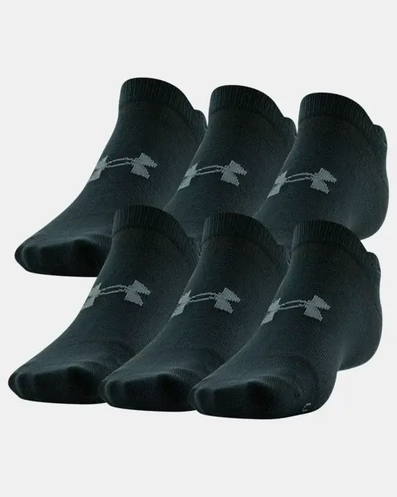 Under Armour Men's UA Essential 6-Pack No Show Socks. 1