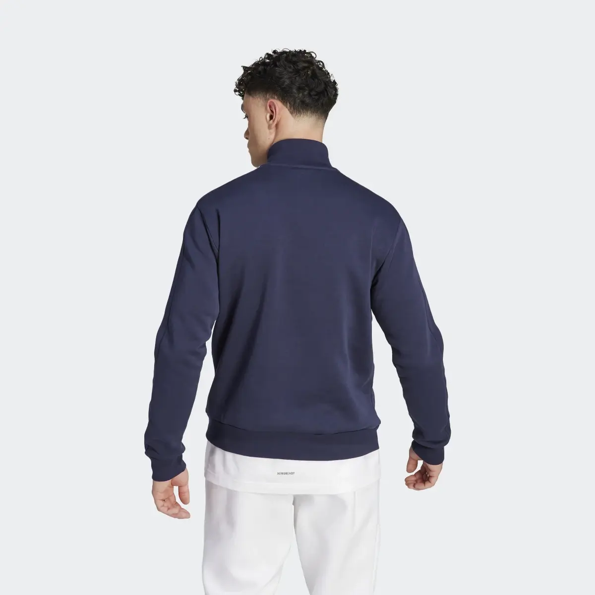 Adidas Essentials Fleece 3-Stripes 1/4-Zip Sweatshirt. 3