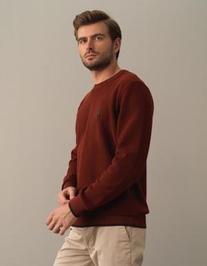Bisiklet Yaka Pamuklu Regular Fit Sweatshirt