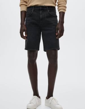 Regular Fit-Jeans-Bermudashorts