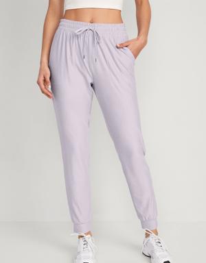 Old Navy Mid-Rise Cloud 94 Soft Ankle Jogger Pants for Women purple