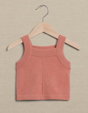 Cashmere Tank for Baby pink