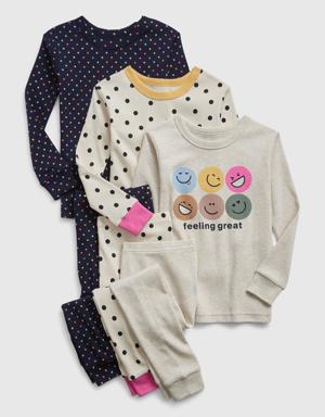 babyGap 100% Organic Cotton Dot PJ Set (3-Pack) beige