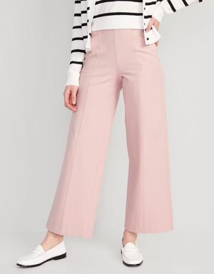 Old Navy High-Waisted Pull-On Pixie Wide-Leg Pants for Women pink