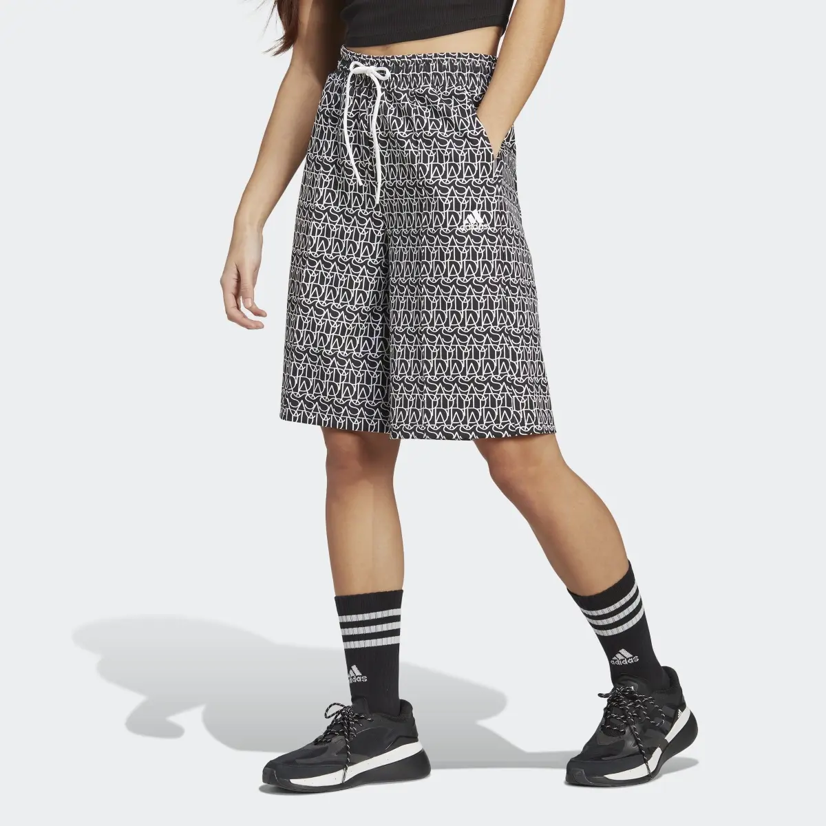 Adidas Pantaloni culotte adidas Allover Graphic. 1