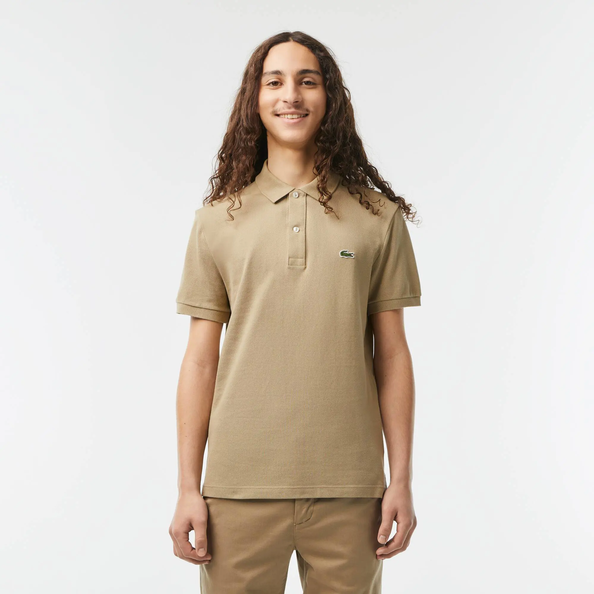 Lacoste Men's Original L.12.12 Slim Fit Petit Piqué Cotton Polo. 1 Lacoste Men's Original L.12.12 Slim Fit Petit Piqué Cotton Polo. 1