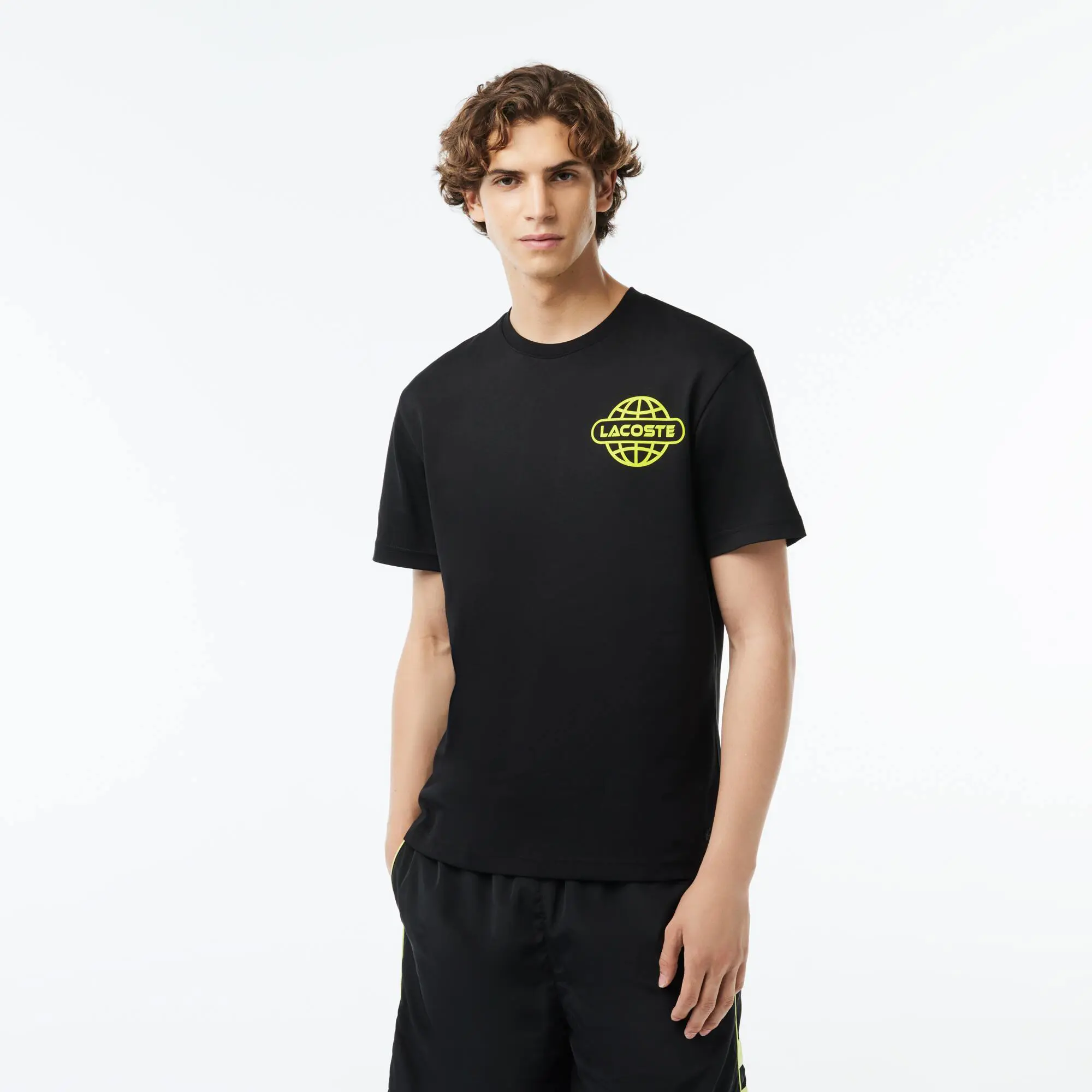 Lacoste Unisex Printed Heavy Cotton Jersey T-Shirt. 1