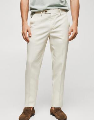  Linen suit trousers