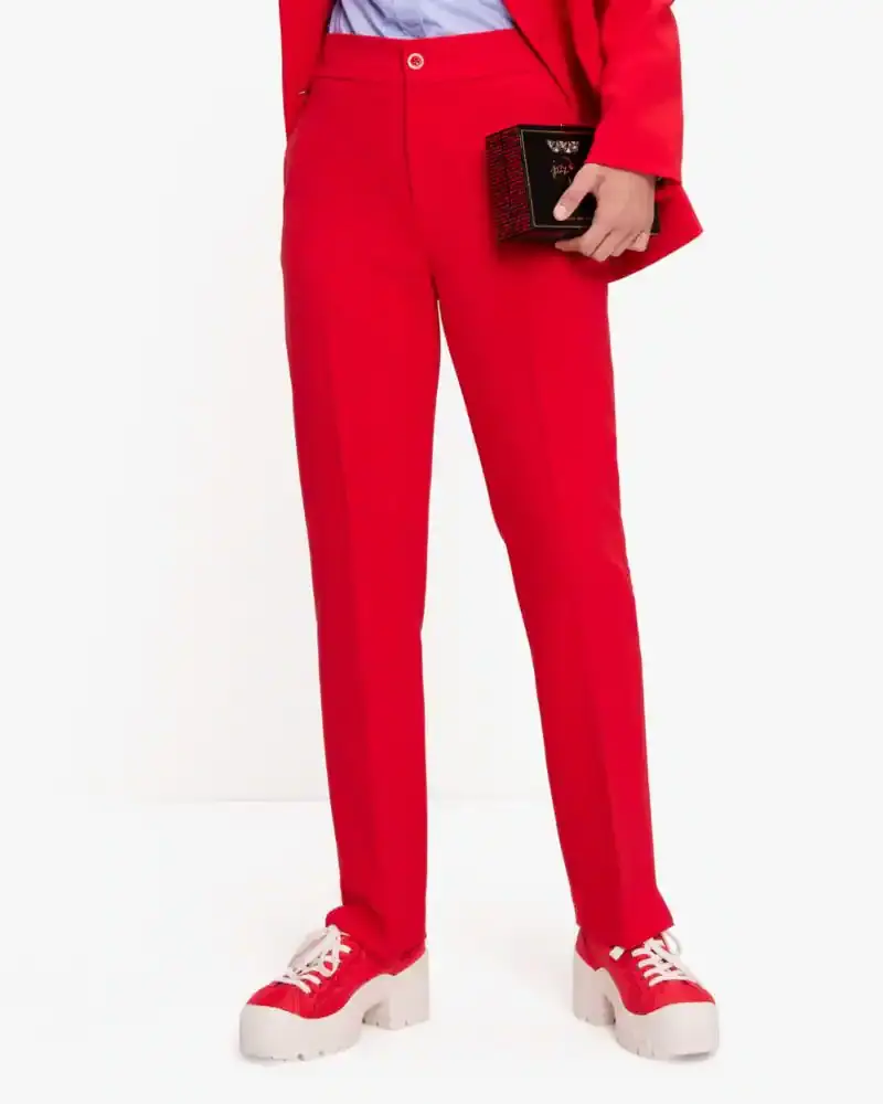 Kate Spade Twill Straight Leg Pants. 1