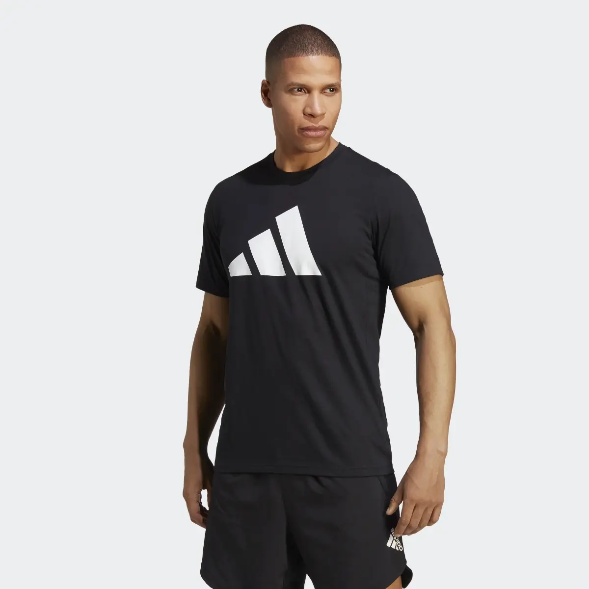 Adidas Train Essentials Feelready Logo Training T-Shirt. 2