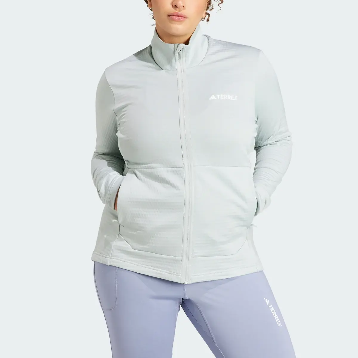 Adidas Terrex Multi Light Fleece Full-Zip Jacket (Plus Size). 1