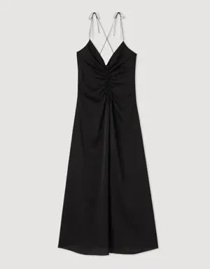 Long dress with narrow straps Login to add to Wish list