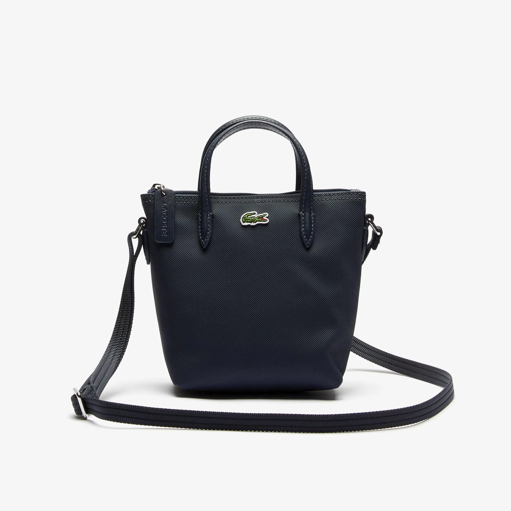 Lacoste Shopping bag con cerniera in petit piqué L.12.12 Concept da donna. 2