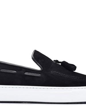 Siyah Süet Sneaker -8386-
