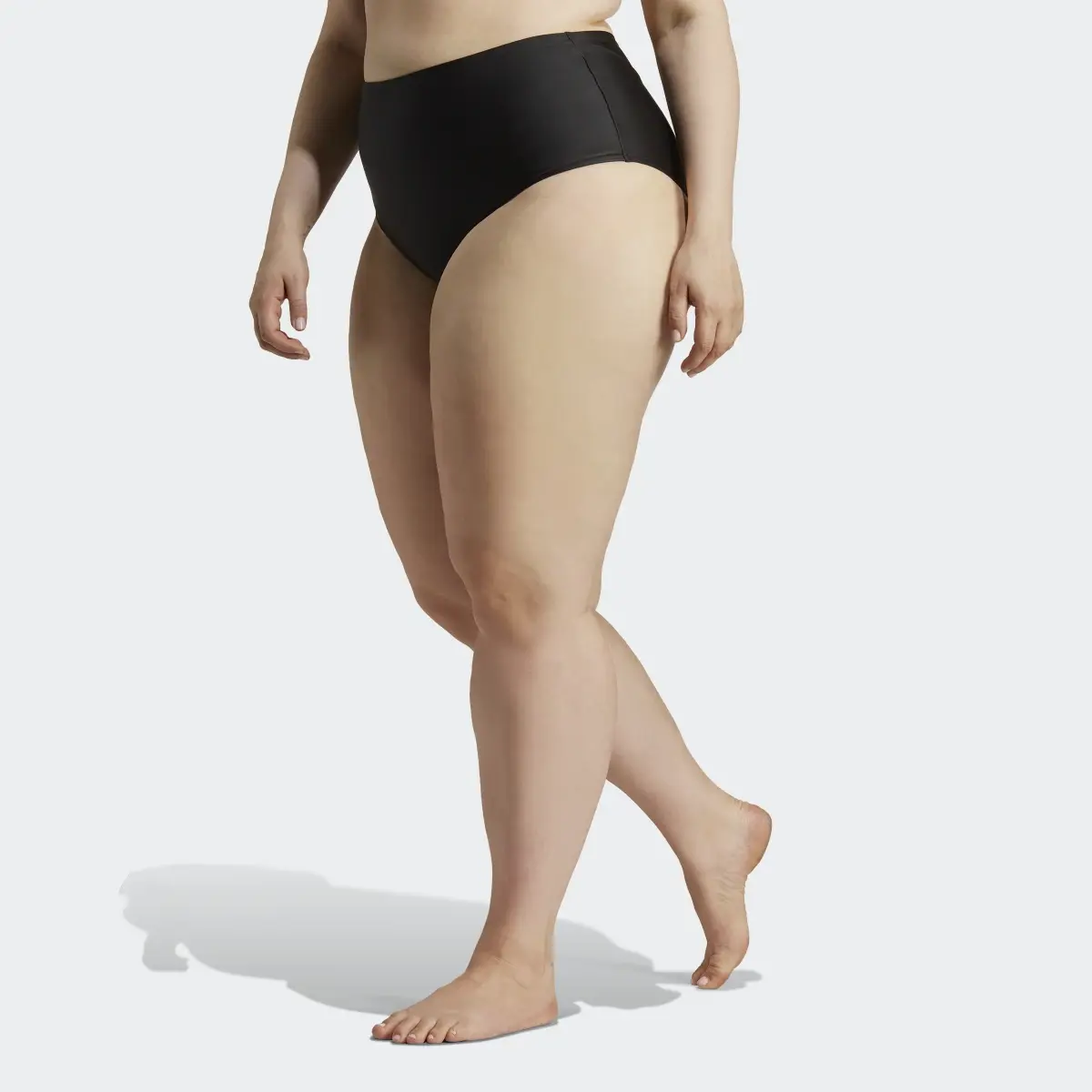 Adidas High-Waist Bikini Bottoms (Plus Size). 1