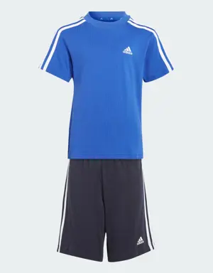 Essentials 3-Stripes Tee and Shorts Set