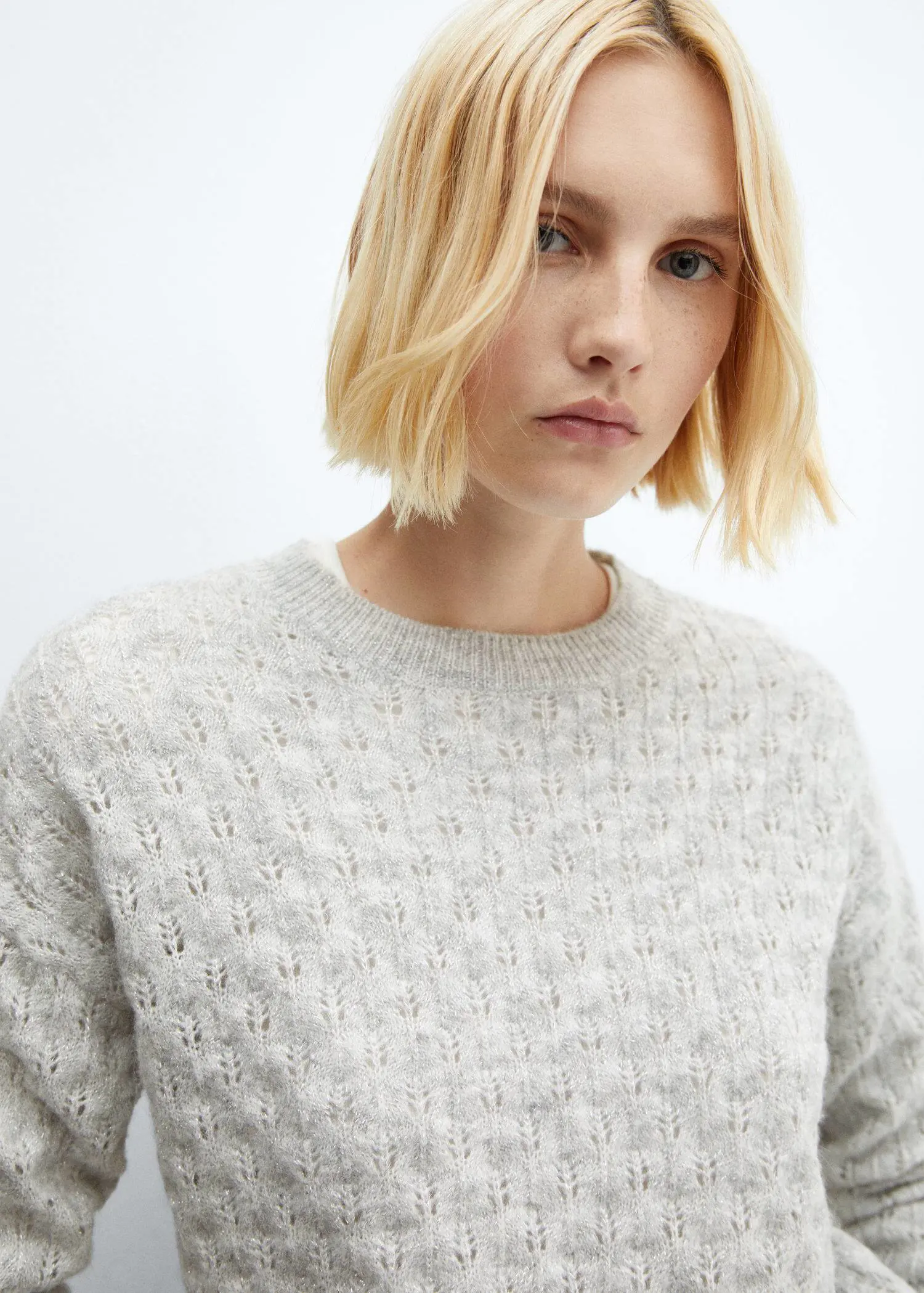 Mango Sweater with lurex details . 1