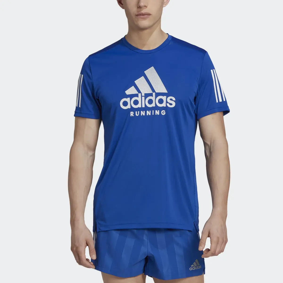 Adidas Own the Run AEROREADY Graphics In-Line Running Short Sleeve T-Shirt. 1