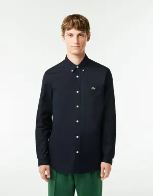 Lacoste Regular Fit Herren-Hemd aus Premium-Baumwolle