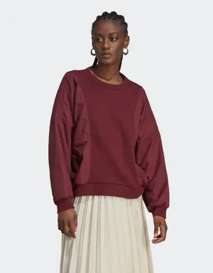 Premium Essentials Nylon Hybrid Sweater
