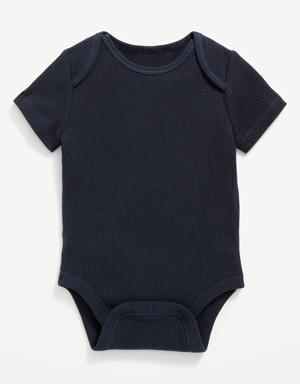 Unisex Short-Sleeve Bodysuit for Baby blue