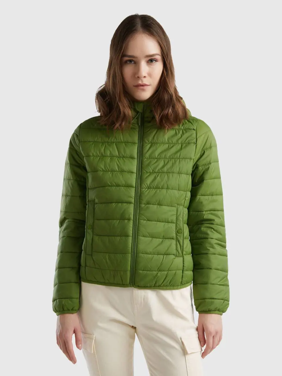 Benetton puffer jacket with recycled wadding. 1