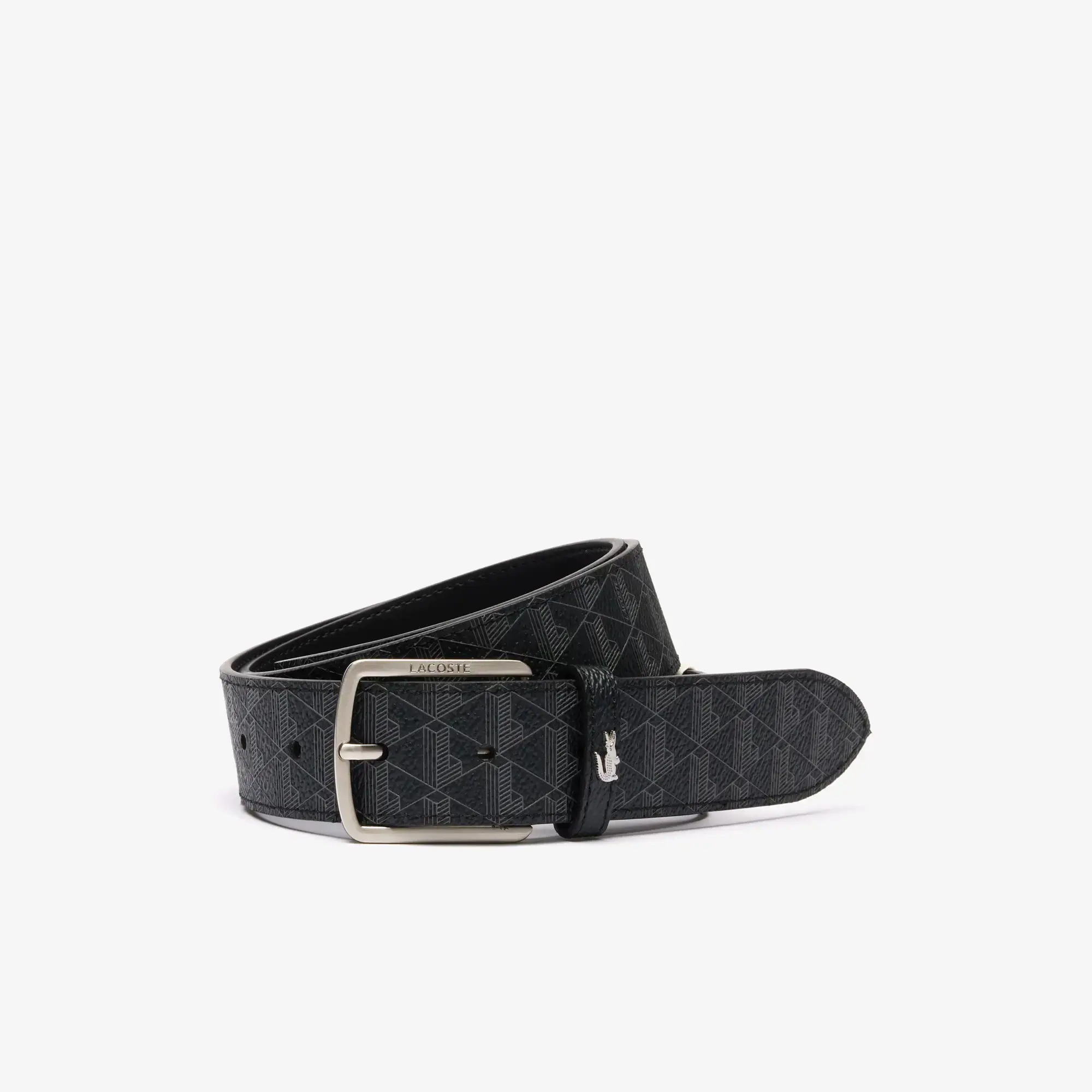 Lacoste Men's The Blend Monogram Print Belt. 1