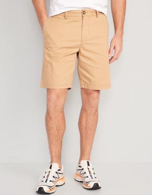 Slim Built-In Flex Rotation Chino Shorts for Men -- 9-inch inseam beige