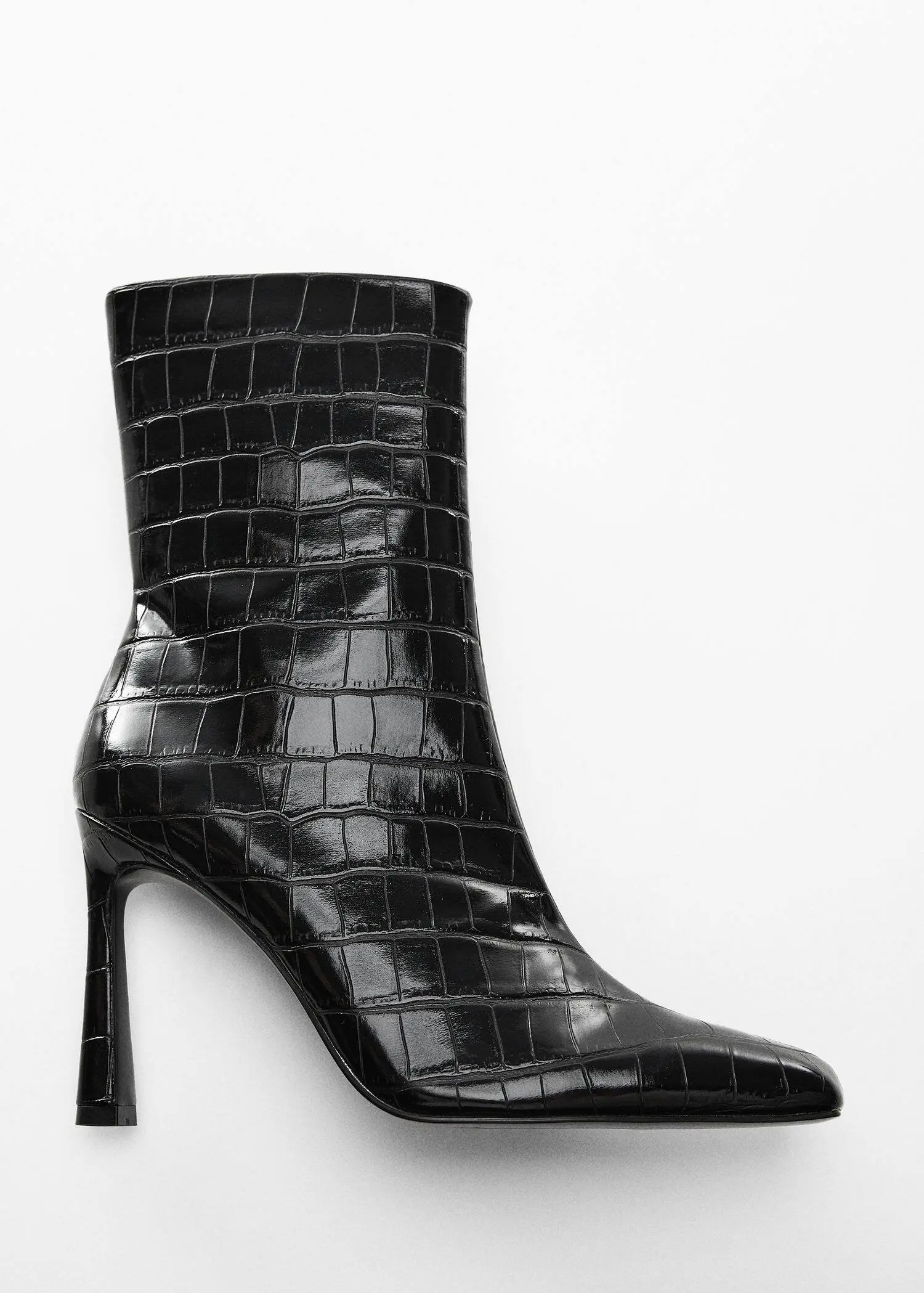 Mango Coco leather-effect heeled ankle boots. 1