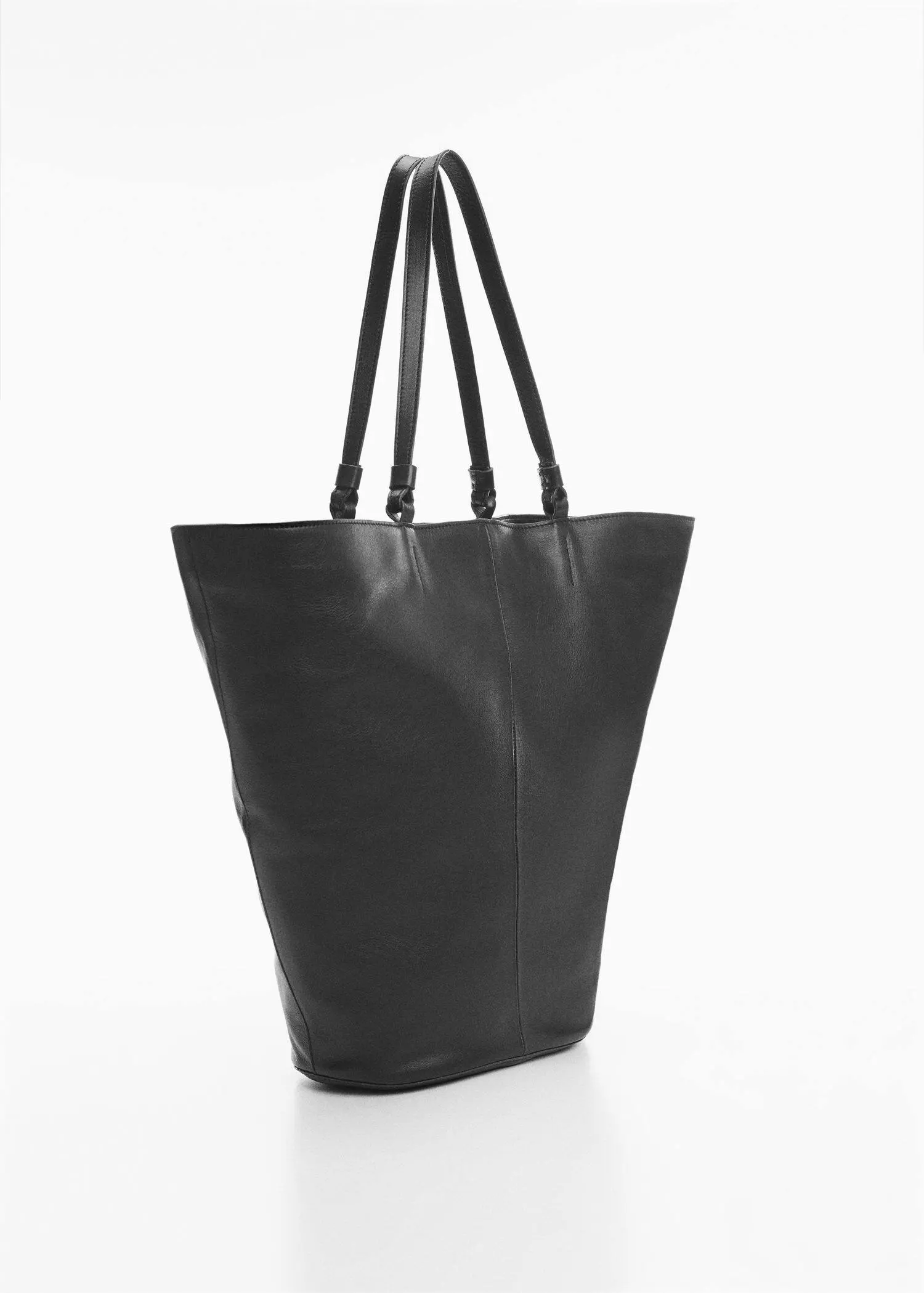 Mango Leather shopper bag. 3