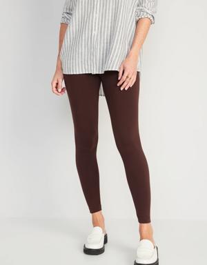 Old Navy High-Waisted Jersey Ankle Leggings For Women brown