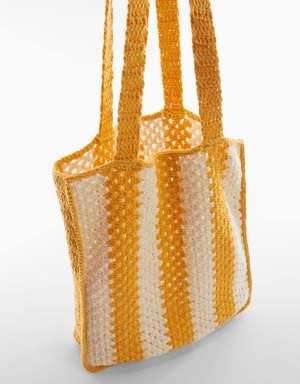 Mango Bucket crochet bag