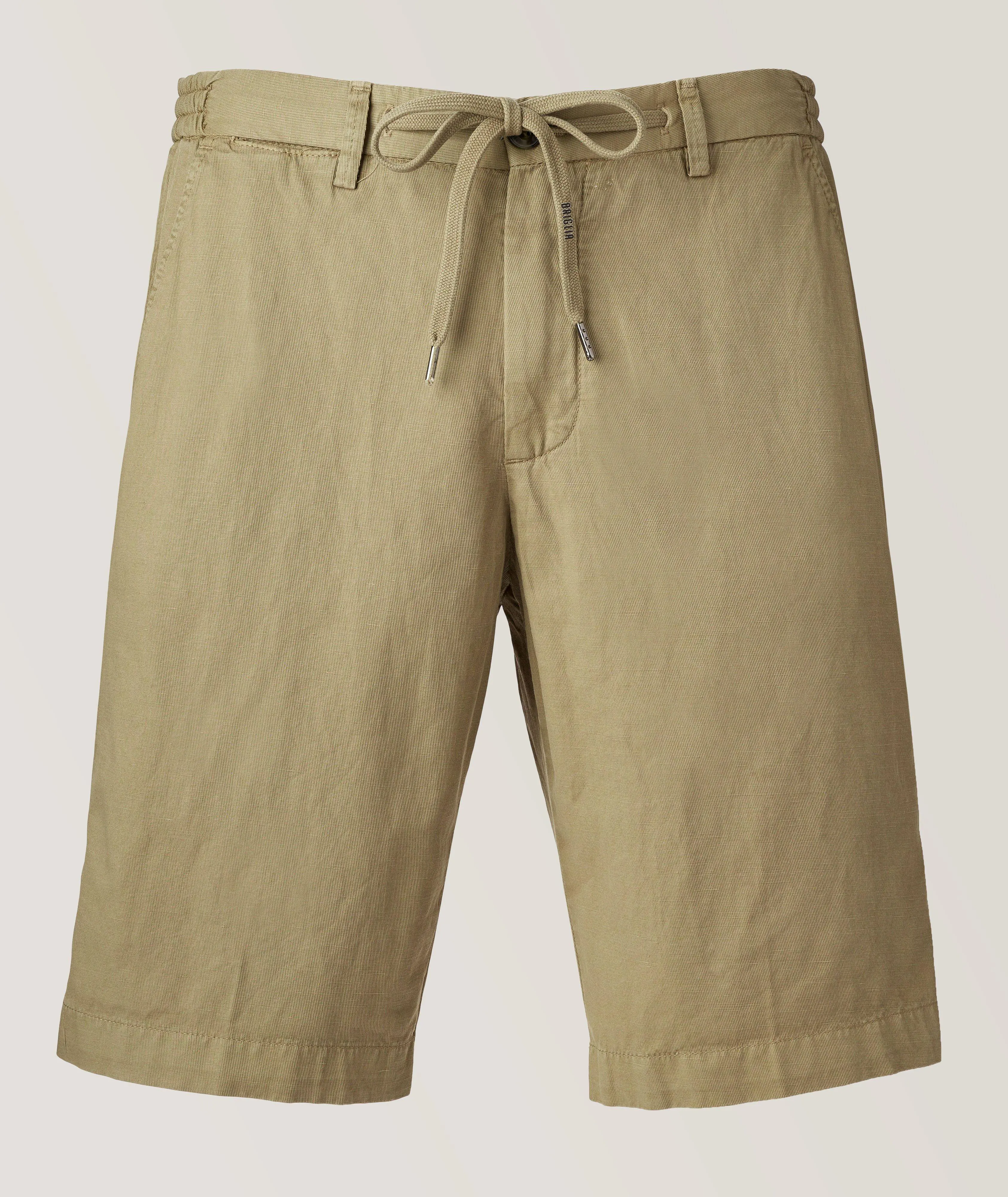 Harry Rosen Malibu Cotton-Blend Drawstring Shorts. 1