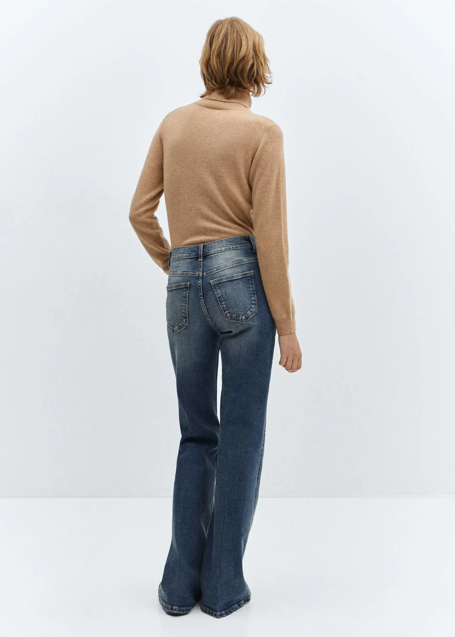Mango High-waist flared jeans. 3