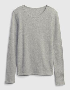 Gap Kids Waffle T-Shirt gray