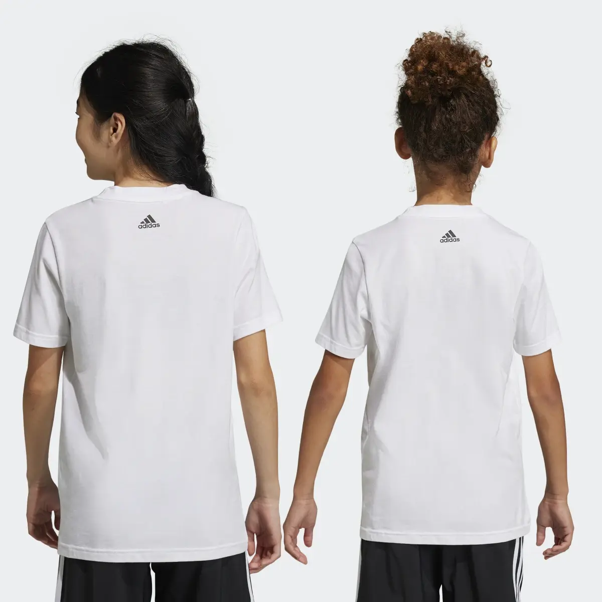 Adidas Playera Essentials Logo Lineal Algodón. 2