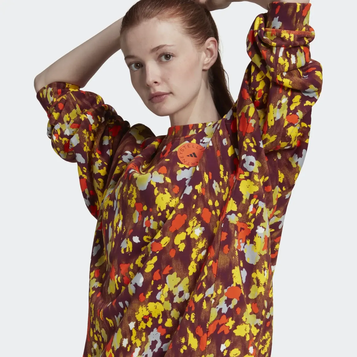 Adidas Sweat-shirt à imprimé floral adidas by Stella McCartney. 1