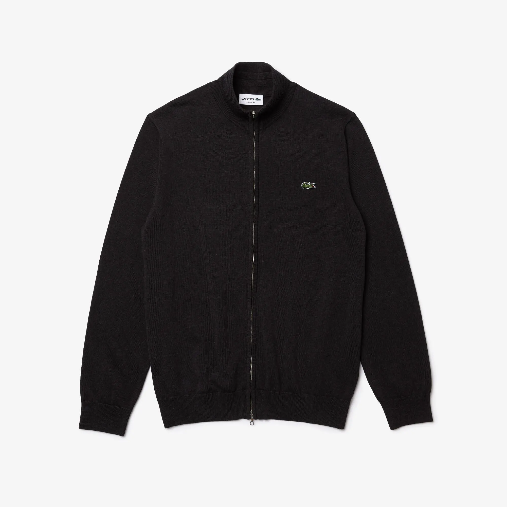 Lacoste Jersey de hombre en algodón ecológico con cuello alto y cremallera. 2