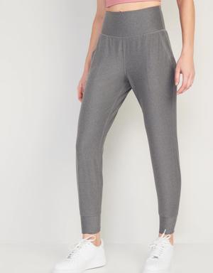 High-Waisted PowerSoft 7/8 Joggers gray