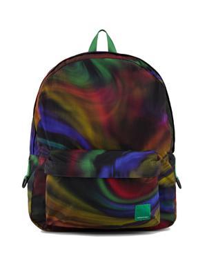 Sustainable Recycled-nylon Round Backpack